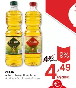 Oferta de Olilan - Aceites Oliva Senalizados por 4,49€ en Eroski