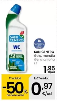 Oferta de Sanicentro - Gel Montana por 1,95€ en Eroski