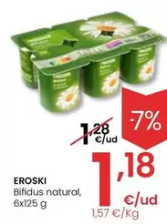 Oferta de Eroski - Bifidus Natural por 1,18€ en Eroski