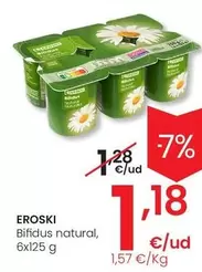 Oferta de Eroski - Bifidus Natural por 1,18€ en Eroski