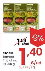 Oferta de Eroski - Tomate Frito Oliva por 1,4€ en Eroski