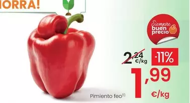 Oferta de Pimiento Feo por 1,99€ en Eroski