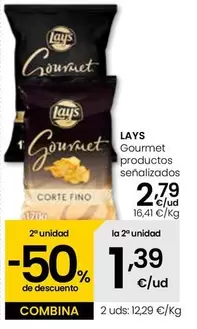 Oferta de Lay's - Gourmet Productos Señalizados  por 2,79€ en Eroski