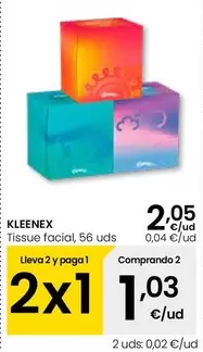 Oferta de Kleenex - Tissue Facial por 2,05€ en Eroski