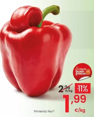 Oferta de Pimiento Feo por 1,99€ en Eroski