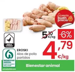 Oferta de Eroski - Alas De Pollo Partidas por 4,79€ en Eroski