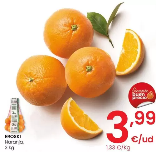 Oferta de Eroski - Naranja por 3,99€ en Eroski