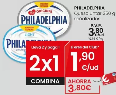 Oferta de Philadelphia - Queso Untar Senalizados por 3,8€ en Eroski