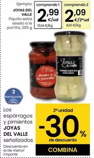 Oferta de Joyas Del Valle - Piquillo Extra Asado A La Parrilla por 2,99€ en Eroski