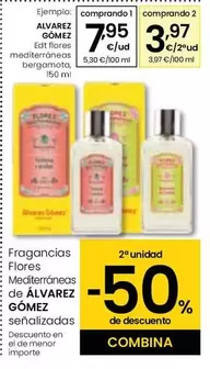 Oferta de Álvarez Gómez - Edt Flores Mediterráneas Bergamota por 7,95€ en Eroski