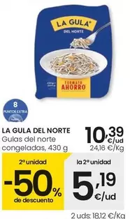 Oferta de La Gula Del Norte - Gulas Del Norte Congeladas por 10,39€ en Eroski