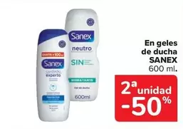 Oferta de Sanex - En Geles De Ducha en Carrefour Market