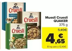 Oferta de Quaker - Muesli Cruesli por 4,65€ en Carrefour Market