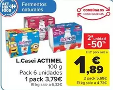 Oferta de Actimel - L.casei por 3,79€ en Carrefour Market