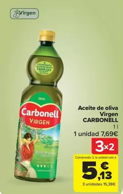 Oferta de Carbonell - Aceite De Oliva Virgen por 5,13€ en Carrefour Market