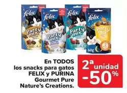 Oferta de Purina - En Todos Los Snacks Para Gatos Felix Y en Carrefour Market