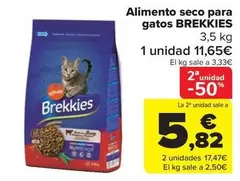 Oferta de Brekkies - Alimento Seco Para Gatos por 11,65€ en Carrefour Market