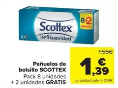 Oferta de Scottex - Pañuelos De Bolsillo por 1,39€ en Carrefour Market