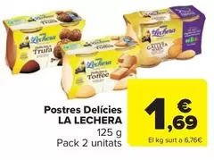 Oferta de La Lechera - Postres Delícies por 1,69€ en Carrefour Market