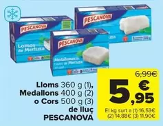 Oferta de Pescanova - Lloms, Medallons O Cors De Lluc por 5,95€ en Carrefour Market