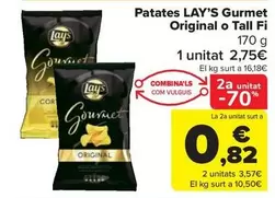 Oferta de Lay's - Patates Gurmet Original O Tall Fi por 2,75€ en Carrefour Market