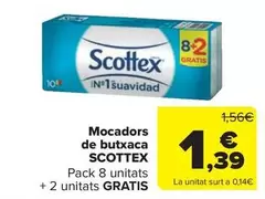 Oferta de Scottex - Mocadors De Butxaca por 1,39€ en Carrefour Market