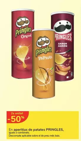 Oferta de Pringles - En Aperitius De Patates en Carrefour Express