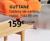 Oferta de Guttane - Tableta De Centro, Roble, 116x39 Cm por 159€ en IKEA