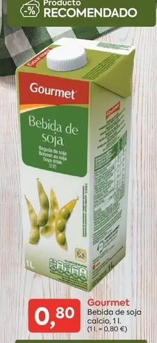 Oferta de Gourmet - Bebida De Soja Caldo por 0,8€ en Suma Supermercados