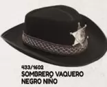 Oferta de Sombrero Vaquero Negro Nino en Juguetilandia