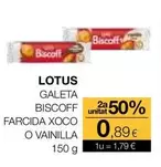 Oferta de Lotus - Galeta Biscoff Farcida Xoco O Vainilla por 1,79€ en Plusfresc