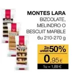 Oferta de Montes Lara - Bizcolate/ Melindro O Bescuit Marble por 1,89€ en Plusfresc