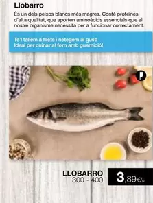 Oferta de Llobarro por 3,89€ en Plusfresc