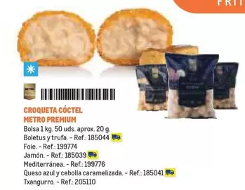 Oferta de Premium - Croqueta Cóctel Metro en Makro