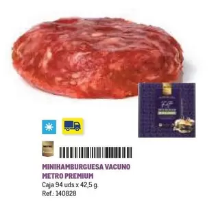 Oferta de Premium - Minihamburguesa Vacuno Metro en Makro