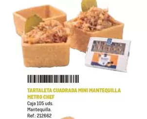 Oferta de Chef - Tartaleta Cuadrada Mini Mantequilla en Makro