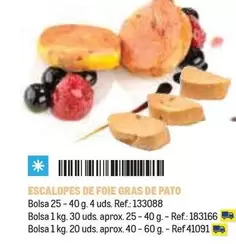 Oferta de Pato - Escalopes De Foie Gras De en Makro