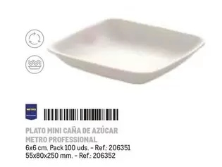 Oferta de Metro Professional - Plato Mini Caña De Azúcar en Makro