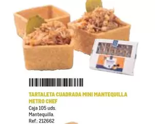 Oferta de Chef - Tartaleta Cuadrada Mini Mantequilla en Makro