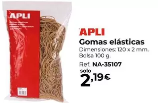 Oferta de Apli - Gomas Elásticas por 2,19€ en Staples Kalamazoo