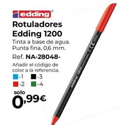 Oferta de Edding - Rotuladores 1200 por 0,99€ en Staples Kalamazoo