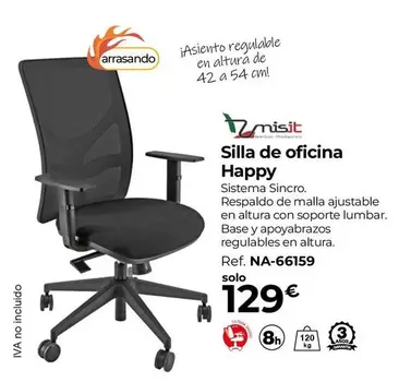 Oferta de Silla De Oficina Happy por 129€ en Staples Kalamazoo