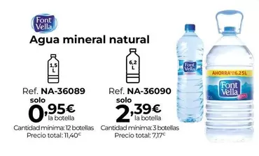 Oferta de Font Vella - Agua Mineral Natural por 0,95€ en Staples Kalamazoo