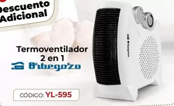 Oferta de Orbegozo - Termoventilador 2 En 1 en Staples Kalamazoo