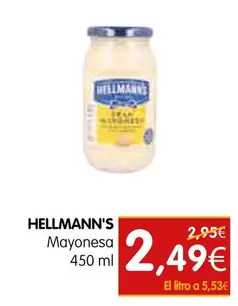 Oferta de Hellmann's - Mayonesa por 2,49€ en Dicost