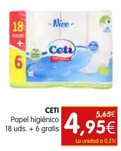 Oferta de Ceti - Papel Higiénico por 4,95€ en Dicost