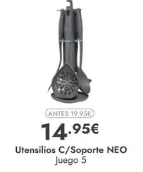 Oferta de Utensilios C/ Soporte NEO por 14,95€ en Rocasa