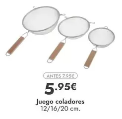 Oferta de Juego Coladores por 5,95€ en Rocasa