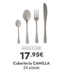 Oferta de Cubertería Camilla por 17,95€ en Rocasa