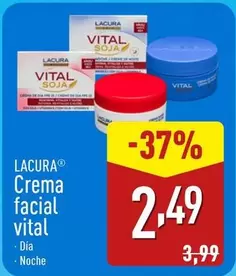 Oferta de Lacura - Crema Facial Vital por 2,49€ en ALDI